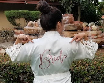 Bride Robes, Personalized Robes, Party Robes, Bachelorette Party, Weddings