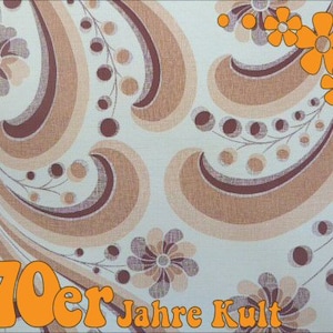 1 rotolo di carta da parati originale anni '70 con elementi floreali