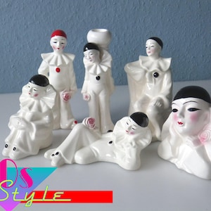 1 of 6 great Pierrot ceramic figures