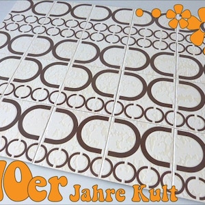 Original 70s tile with Op Art pattern