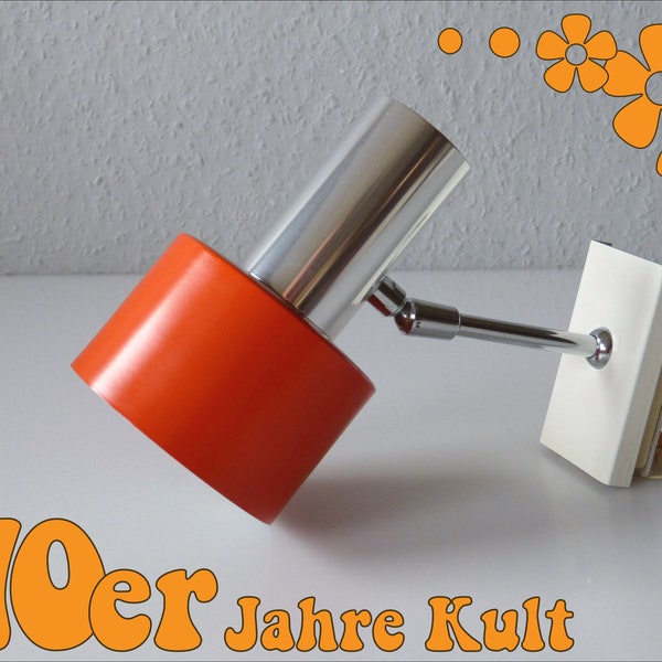 Kultiger Strahler der 70er in Orange