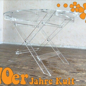 Stylish acrylic tray table