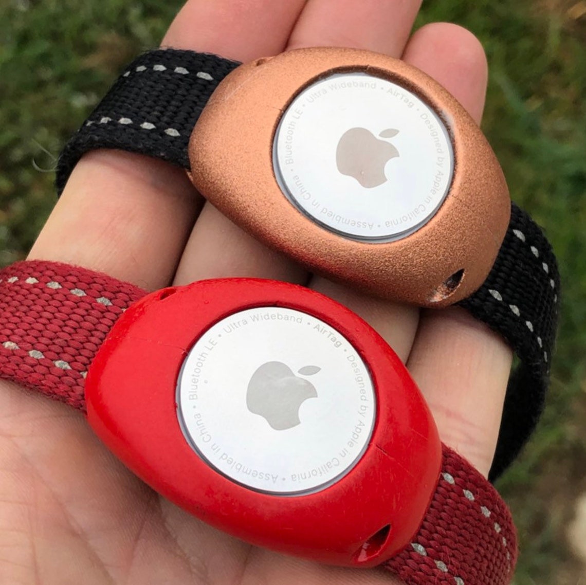 Apple Airtag Collar Holder in Colour Matte Black Etsy UK