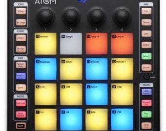 Stand for PreSonus ATOM 16-pad Performance Controller in matte black colour 195 mm support