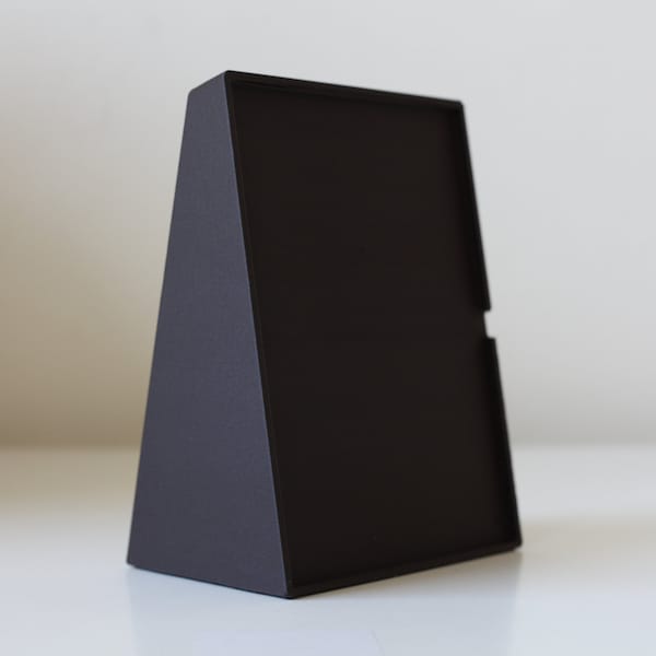 Stand for Apple Magic Trackpad 2 - 80 - degrees Stand ergonomic wedge in color ebony wood on the pictures in this listing