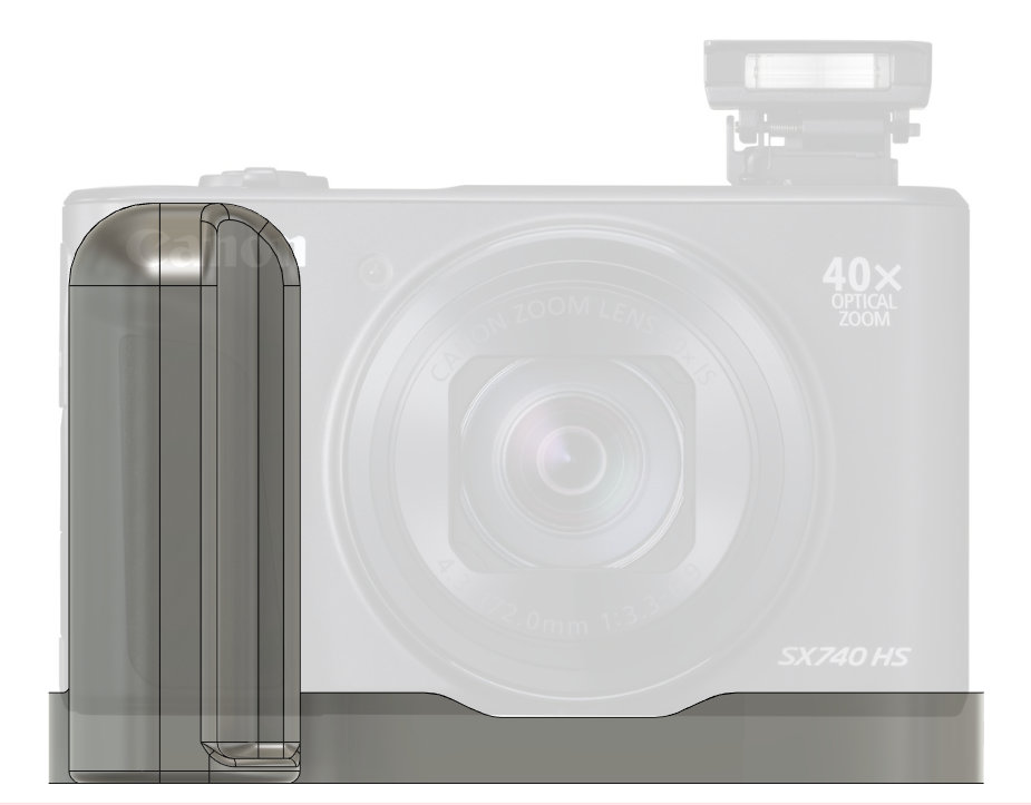 Grip for Canon Powershot SX740 HS Grip Black - Etsy