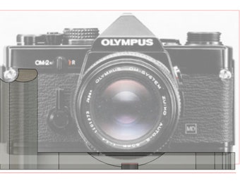 Grip for Olympus OM-1 with comfort grip + arca compatible base