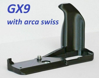 Hand Grip for Panasonic Lumix GX9 with arca swiss mount plate
