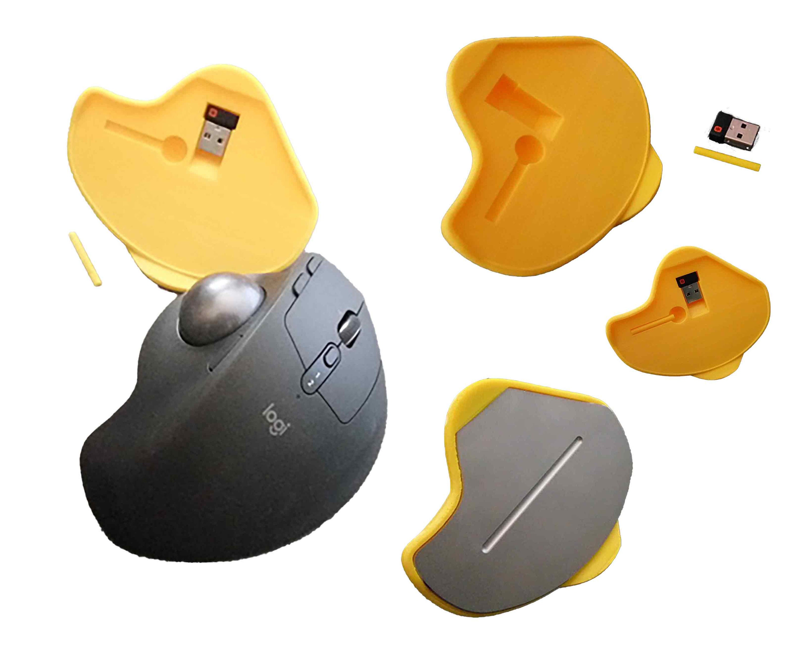 Logitech MX ERGO vs Logitech M570 Side-by-Side Mouse Comparison