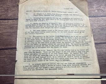 Old Document About Explosion At Tinker Air Force Base 1943