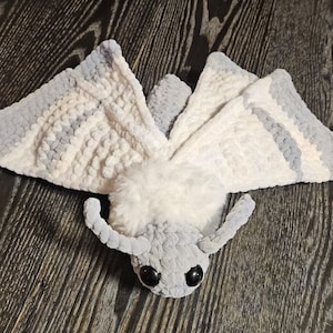 Jumbo Moth Crochet Plushie Amigurumi Stuffed Animal Customizable