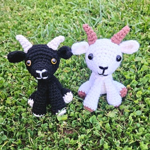 Goat Crochet Plushie Amigurumi Stuffed Animal Customizable