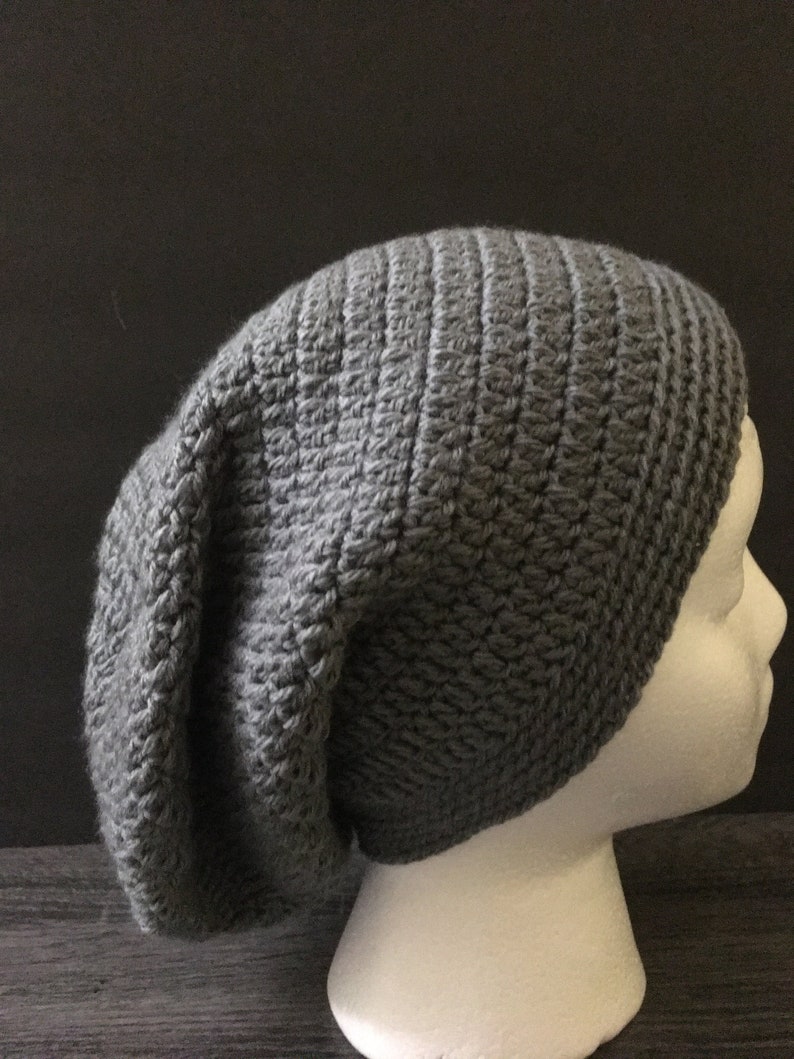 Gray Handmade SlouchieBeanie