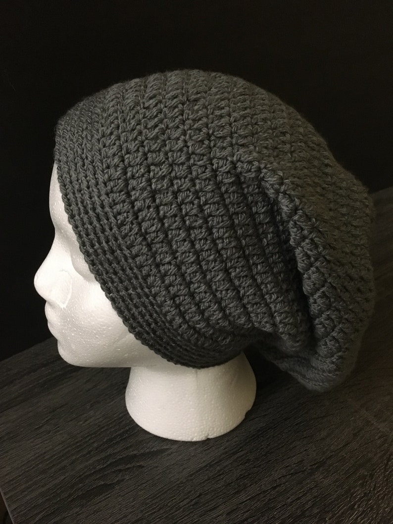 Gray Handmade SlouchieBeanie