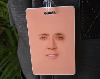 nicolas cage face backpack