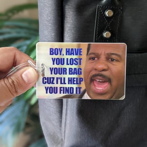 The Office LUGGAGE TAG Personalized, Custom Bag Tag, Stanley suitcase tag, Have you lost your mind, I'll help you find it, Funny luggage tag