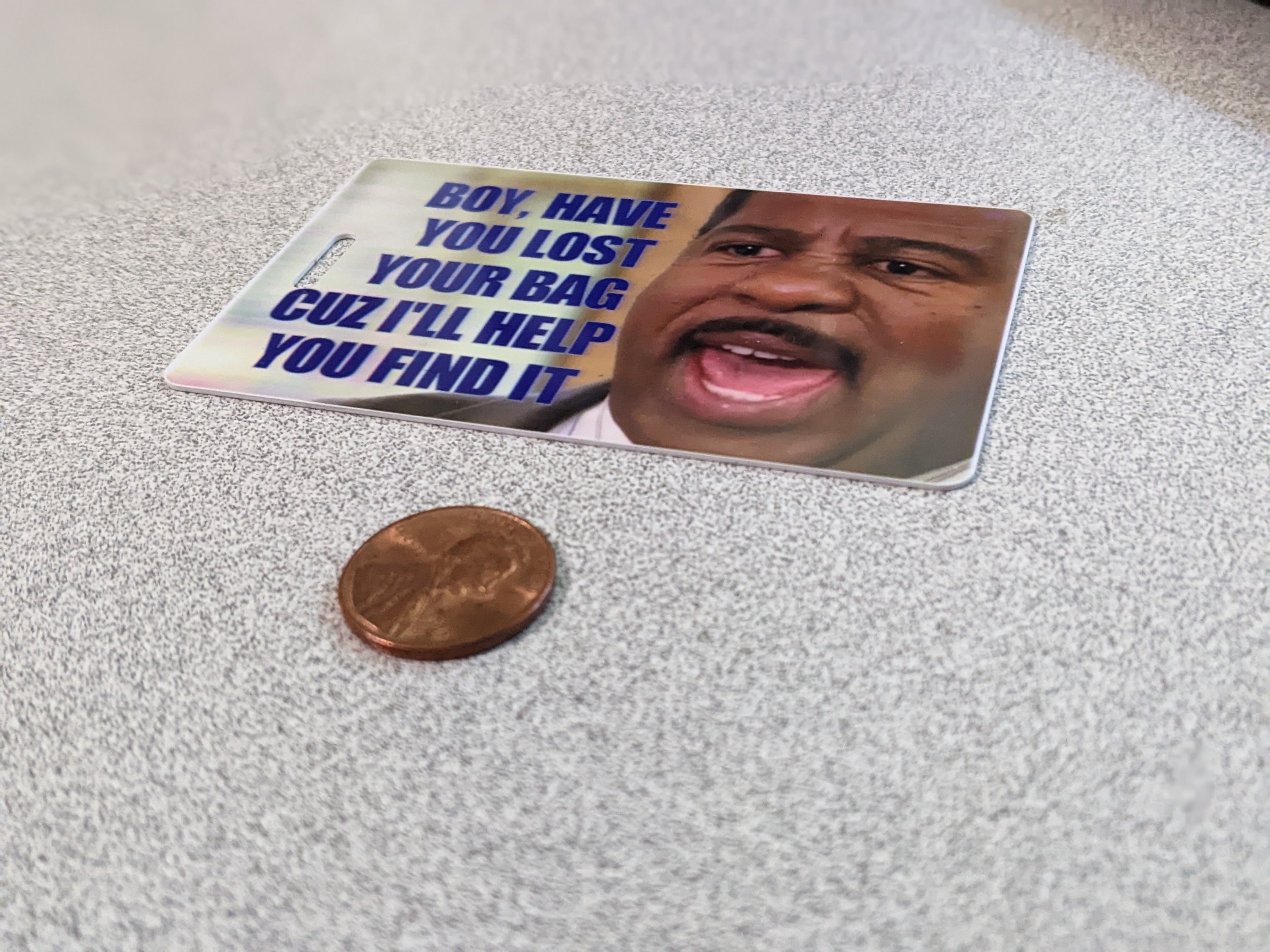 The Office LUGGAGE TAG Personalized Custom Bag Tag Stanley Etsy