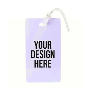 Custom Luggage Tag, PERSONALIZED or BLANK Bag Tag