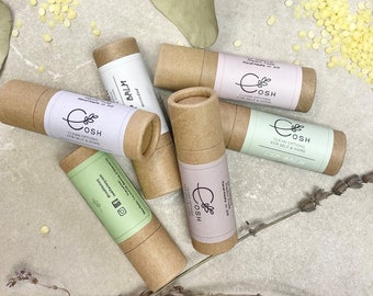 Beeswax Lip Balm - Plastic Free Lip Balm - Zero Waste Lip Balm - Eco Friendly Lip Balm- Choose your flavor / Healing dry chapped lips