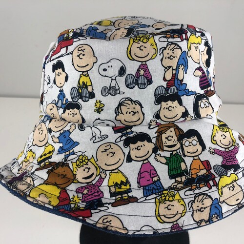 Cotton and Denim Reversible Bucket Hat 