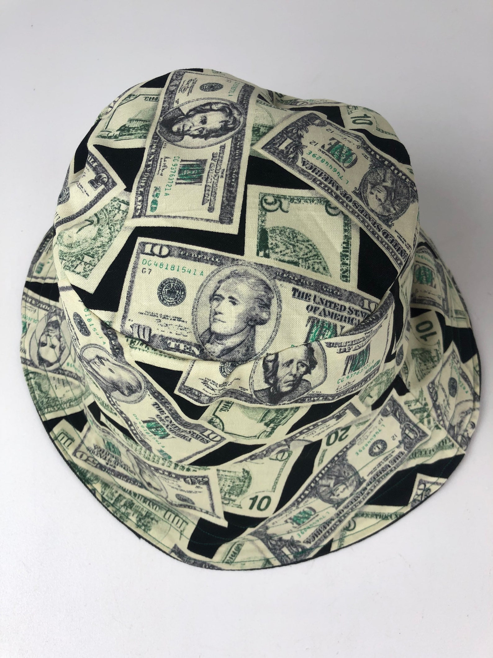 This Hat is Money Cash Currency Print Cotton & Stretch Camo Etsy