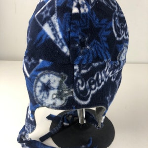 Buffalo Bills New Era Helmet Head Trapper Knit Hat - White