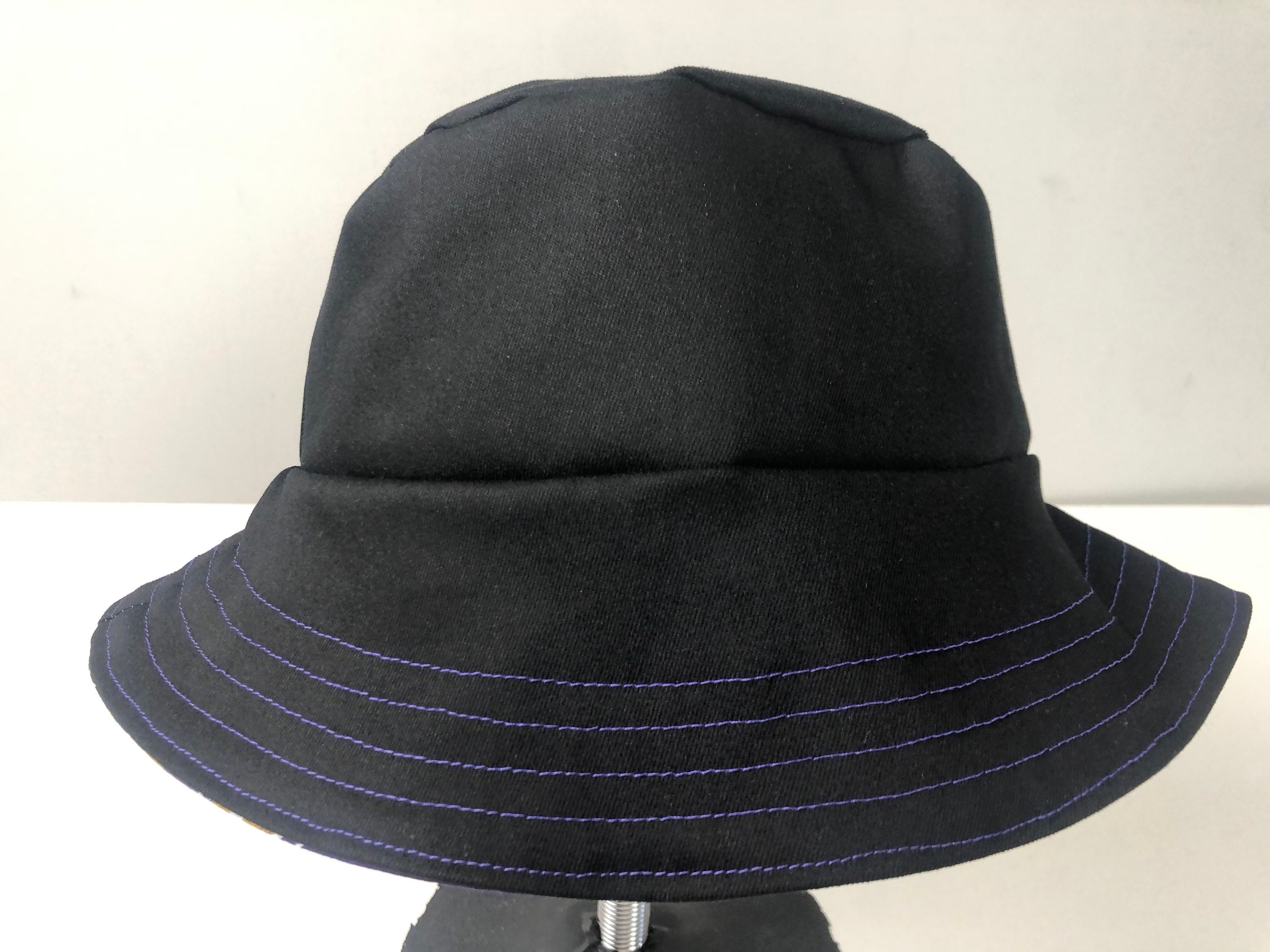 【ラス1】The Ravens Denim Bucket Hat BONEZ Black Stretch Denim Reversible Bucket Hat of Maryland