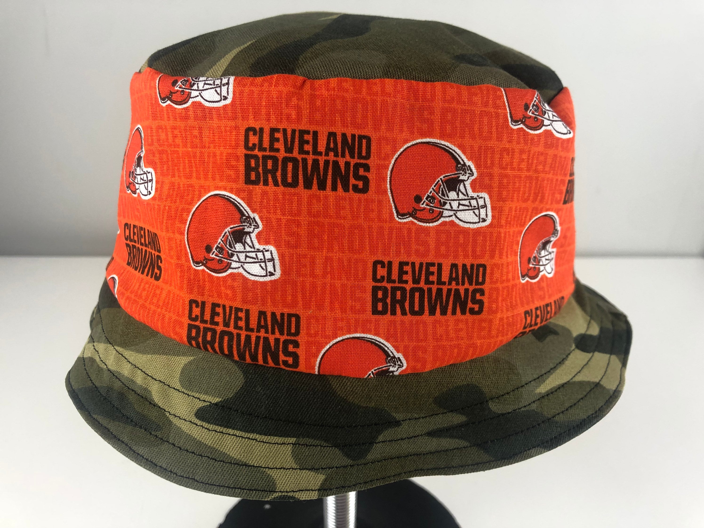 Camo Denim Short Brim Reversible Bucket 
