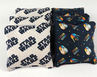 Star Wars Cornhole Bags, Slide & Stick, Regulation Size - Set of 8