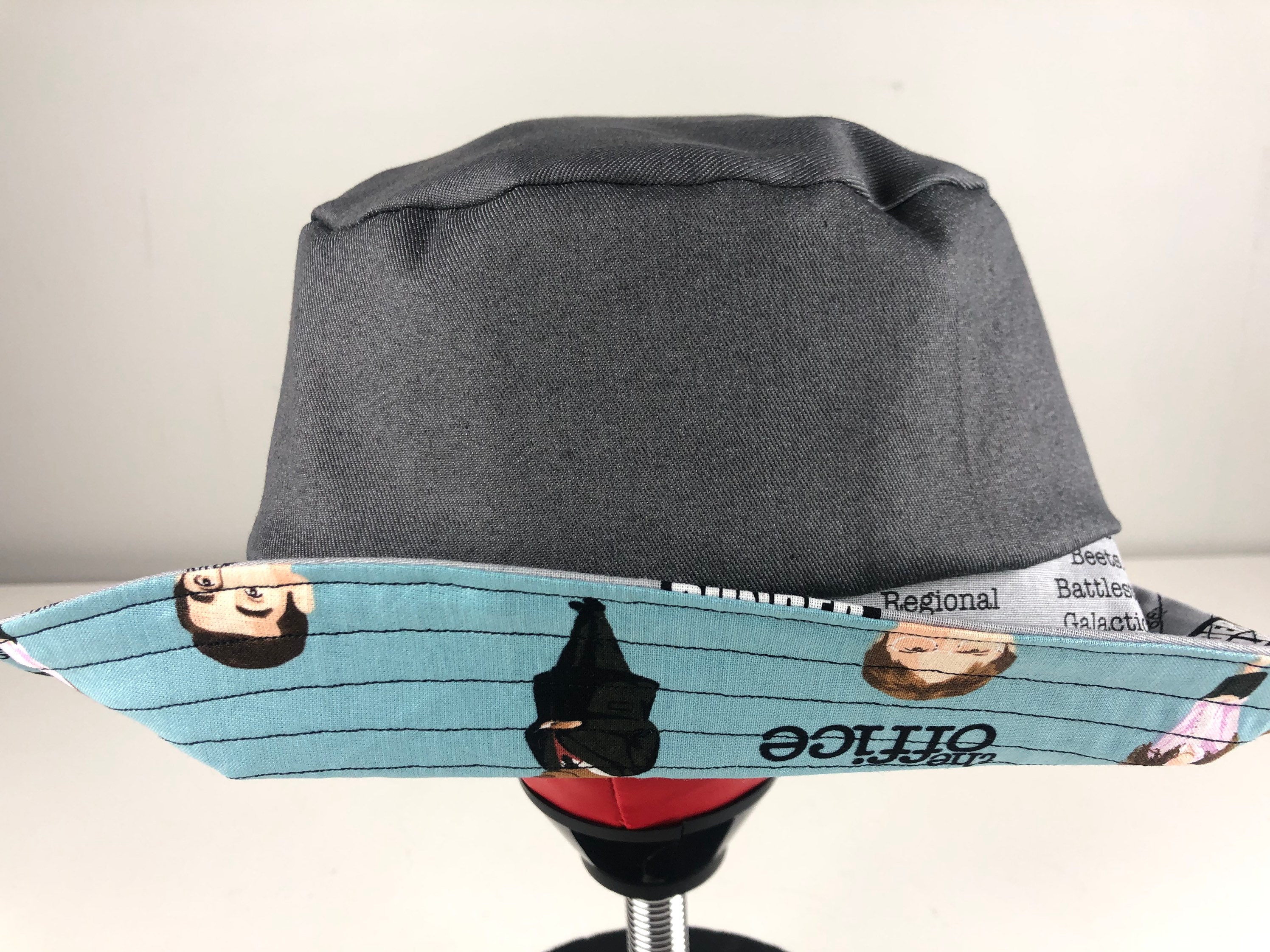 The Office Bucket Hat: Reversible Denim TV Show Fan Hat - Etsy display picture 3