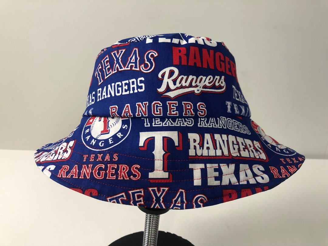 Stretch Denim Reversible Bucket Hat of Texas Rangers Fabric - Etsy