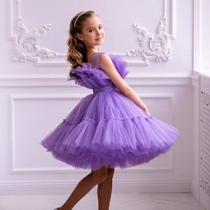 Purple Tutu Dress, Baby Dress ,toddler Dress, Girl Dress, Birthday