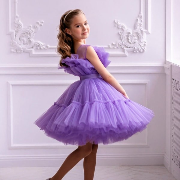 Purple Tutu Dress Etsy