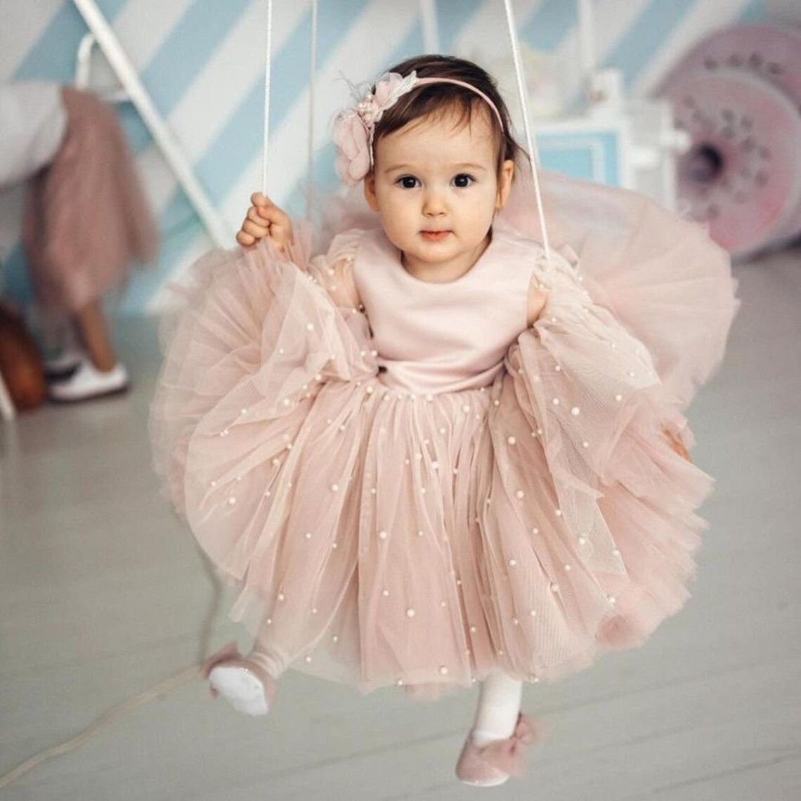 First Birthday Dress Baby Girl Dress Special Occasion Baby Etsy