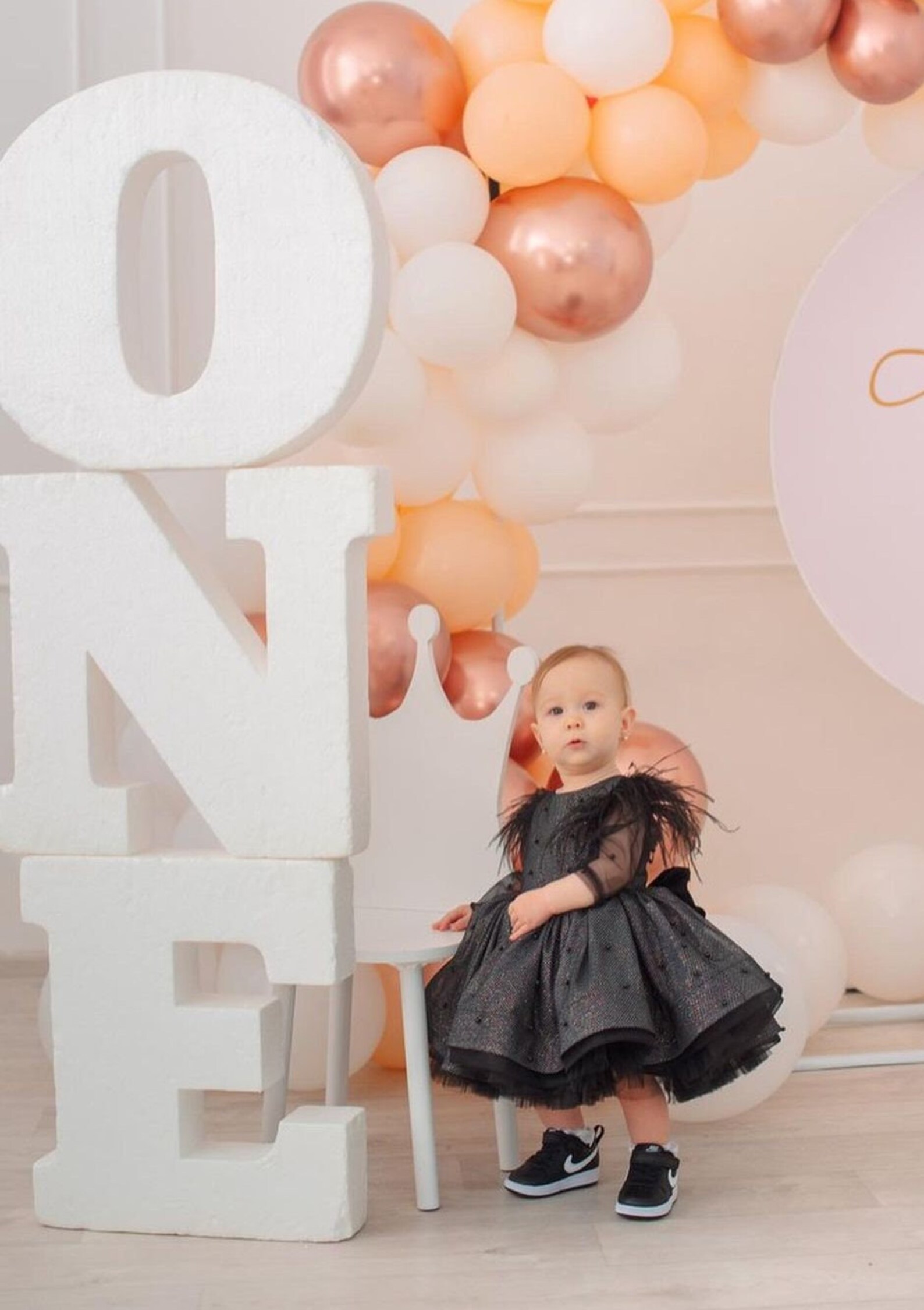 Black Baby Girl Dress Special Occasion1st Birthday Dress Etsy