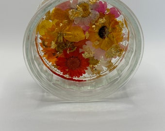 Floral jewelry dish