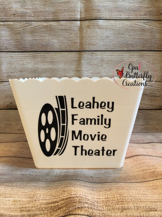 Large Popcorn Tub Personalized Gift Etsy