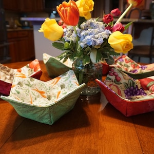 Bowl Cozies Green with carrots