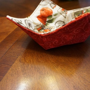 Bowl Cozies Red with apples