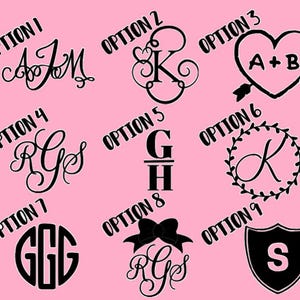 Iron-On Monograms