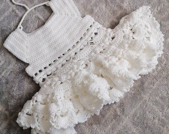 Robe De Bapteme Au Crochet Etsy France