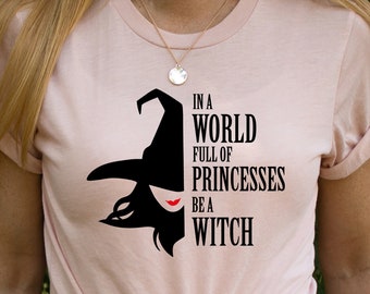 Witch T-Shirt , Halloween Witch Shirt, Witch Cut Tee, Spooky Witch Shirt, Halloween T-Shirts, Witch Princess T-Shirt, Sublimation