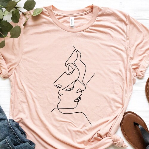 Abstract Face Design, Abstract Design T-shirt, Fantastic Design, Art Shirt, Gift For Valentine.