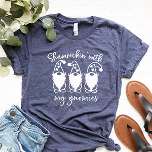 Funny St. Patrick’s Day T-Shirt // St Patricks Day Shirt // Gnomes Gnomies shirt // Shamrockin’ With My Gnomies