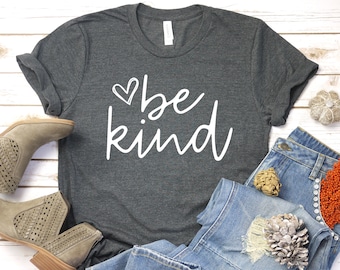 be kind Heart scribble Tee,  Cute be kind Heart Shirt, motivational tee, positive T-shirt, Kindness matters