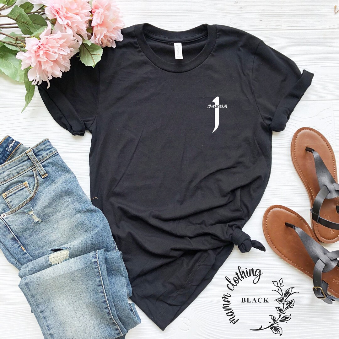 JESUS Pocket Print Shirt, Jesus T-shirt, Jesus, Christian Shirt, Church - Etsy