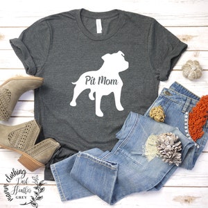 Pit Mom Shirt // Pit Bull Mom Shirt // Dog Park Shirt // Cute - Etsy