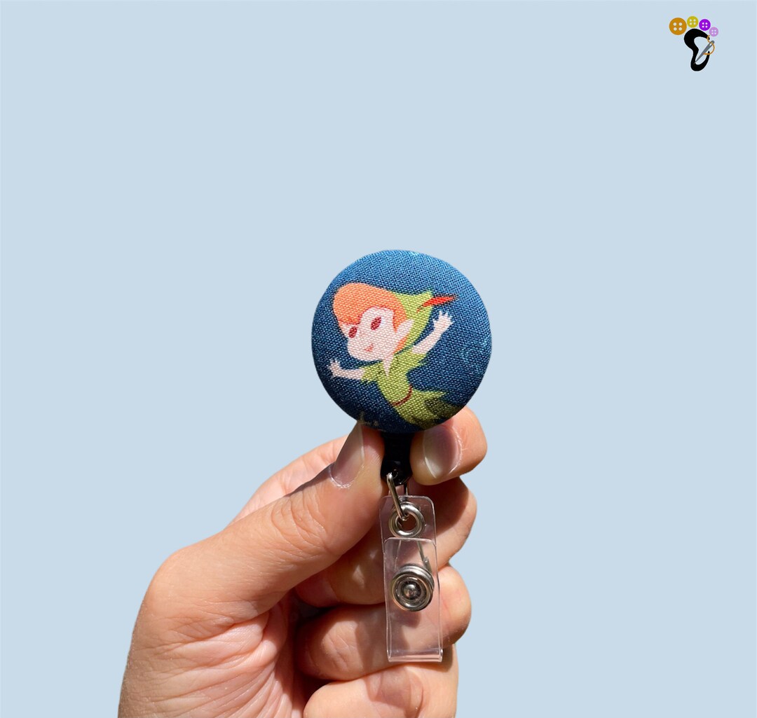 Peter Pan Card Holder, Retractable Identifier, Scissors Holder, Nurse