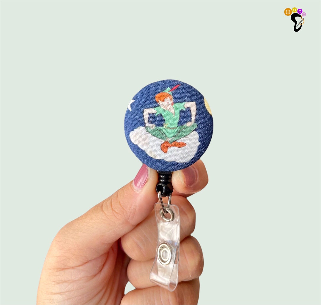 Peter Pan Card Holder Retractable Identifier Scissors Etsy