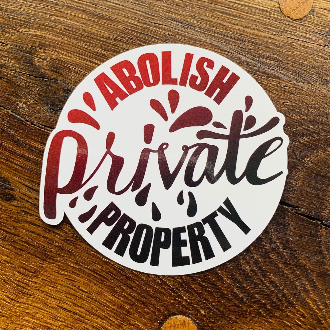Abolish Private Property Sticker - Etsy